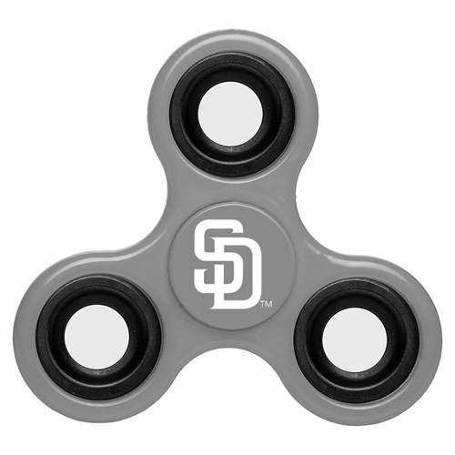 MLB San Diego Padres 3 Way Fidget Spinner G61 - Gray