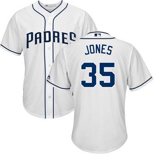 Youth Majestic San Diego Padres #35 Randy Jones Authentic White Home Cool Base MLB Jersey