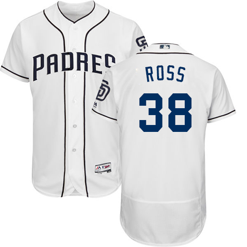 Men's Majestic San Diego Padres #38 Tyson Ross White Home Flex Base Authentic Collection MLB Jersey