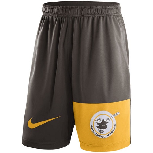 MLB Men's San Diego Padres Nike Brown Cooperstown Collection Dry Fly Shorts