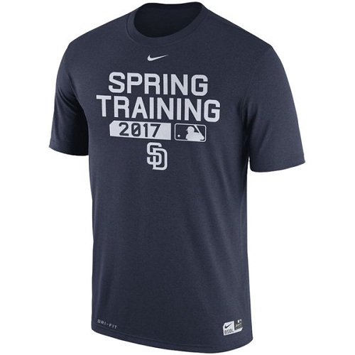MLB Men's San Diego Padres Nike Navy 2017 Spring Training Authentic Collection Legend Team Issue Performance T-Shirt